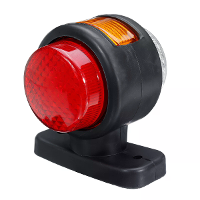 12V 24V 11 LED Dubbelzijdig Markeringslicht Indicatielampje met Rubberen Omtrek voor Aanhangwagen Vrachtwagen Caravan Va