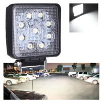 12V 27w Square Led Work Light Flood Truck Atv Boat 4x4 Offroad Light