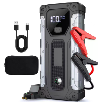 12V 3000A Startblok Draagbare auto batterijbooster Powerbank 400 LED licht 3 modi Slimme veiligheidsklemmen Voor tot 9,0