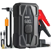 12V 5000A startkabel met luchtcompressor 150 PSI bandenspanningsapparaat Powerbank PD30W Type C snelladen LCD display za