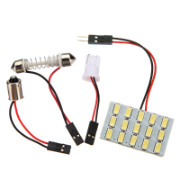 12V 5630 Bright Interior Panel Led Lights+ T10 Ba9s Festoon Adapter