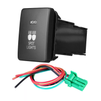 12V Auto Licht Drukknop Achter Mist Spot LED Lichtbalk Aan/Uit Schakelaar voor Mitsubishi Mirage LA Outlander ZK Pajero