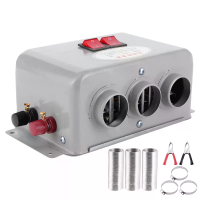 12V Auto Warme Luchtblazer Ontdooiër Compacte Auto Luchtverhitter 600 800W Snelle Verwarming 3 Gaten Verstelbare Dubbele