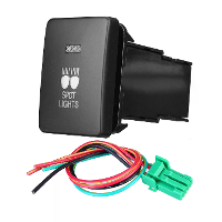 12V Autolamp Drukknop Achterlicht Mistlamp LED lichtbalk Aan/Uit Schakelaar voor Mitsubishi Mirage LA Outlander ZK Pajer