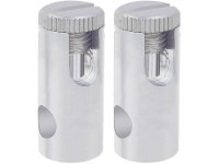 Paulmann 97283 12V kabelsysteemcomponenten Stroomaansluiting Set van 2 stuks Chroom (mat)