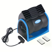 12V Universele Auto Bladeloze Airconditioning Ventilator Auto Stille Elektrische Ventilator Verstelbare Snelheid Turbo K