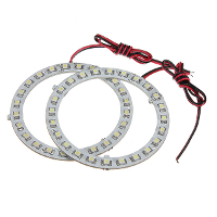 12V White Angel Eyes Headlight For Bmw 24smd Led Ring Car Light