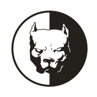 12X12cm Car Stickers Decals Pitbull Super Hero Dog Pattern Personalized For Auto