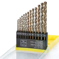 13 Delige HSS metrische boorset van 1,5 mm tot 6,5 mm voor glas,metaal,tegels,beton,professionele metselwerk boorgereeds