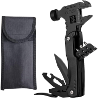 14 In 1 Multitool Hamer Verstelbare Sleutel Compact en Survival Gear met Tang Zaag en Fles Blikopener Perfect Cadeau voo