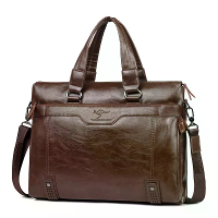 14 Inch Heren Handtas Grote Capaciteit Zaken Casual Documententas Eenvoudig Modieus Verkocht Laptop Schoudertas voor Wer