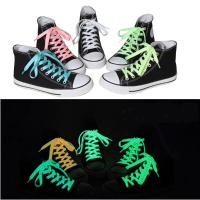 142 Cm Men Women Fluorescent Shoelaces Funny Luminous Yarn Shoes Laces