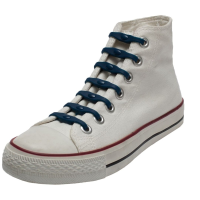 14X Shoeps elastische veters navy voor kinderen/volwassenen