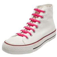 14X Shoeps elastische veters roze voor kinderen/volwassenen