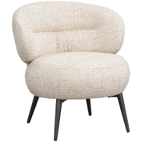 Leen Bakker   Fauteuil Rolf     Stof   Beige   74x70x72.5 Cm