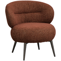 Leen Bakker   Fauteuil Rolf   Terra   Stof   Bruin   74x70x72.5 Cm