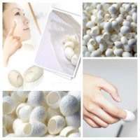 15 Pcs A Pack Natural Silk Cocoons Ball Face Skin Care
