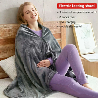 150 X 85cm USB Elektrische Verwarmde Deken Verhitte Sjaal Deken 3 Niveaus Aanpassing Snelle Verhitting Winter Elektrisch
