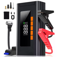 1500A 12V startkabel met luchtcompressor 150 PSI draagbare powerbank bandenspanningsinlaat N10 autobatterij booster pack