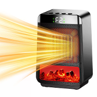 1500W 3D Dynamische Vlamverwarmers PTC Snelle Verwarming Verwarmers 2 Verzetten Heet Wind Omgevingslicht 4 Verzetten Tim