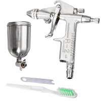 150Ml Aluminum Alloy 0.3Mm Needle Gravity Airbrush Spray Gun Paint Kit