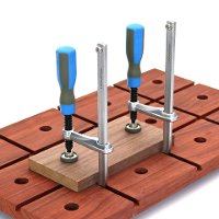 160X60 mm Zware Dovetail Klem met Zachte Handgreep Houtbewerking Klemgereedschap voor Verbindingen