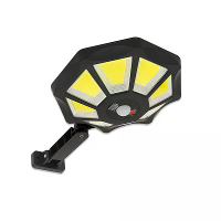 168COB Solar Bewegingssensor Wandlamp met 360° Rotatie Afstandsbediening IP65 Waterdicht Buitenbeveiligingslamp
