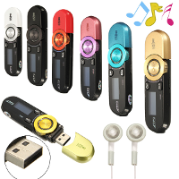 16Gb Mini Lcd Usb Data Disk Mp3 Music Player Fm Radio Voice Recorder With Earphone