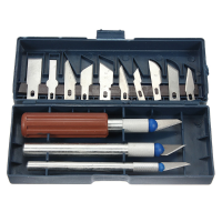 16Pcs Craft Carving Razor Knife Cutting Model Blades Tool Set