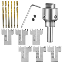 16PCS Houten Kralen Boorbit Set Houten Dikke Ring Maker Houtbewerkings Frees voor het Maken van Houten Ringen en Sierade