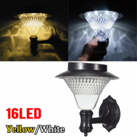 16Pcs Led Solar Wall Lights Garden Courtyard Outdoor Landscape Path Lamp