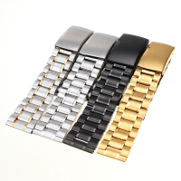 18 22Mm Stainless Steel Strap Side Push Button Watch Band