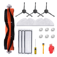 18 Delige accessoireset voor Xiaomi Robot Hoofdborstel Zijborstel Filter Watertankfilter Kam Schroef Dweildoek