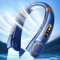 1800MAh Draagbare Hangende NekventilatorTopversieBatterijdisplay Kleurrijke Ademende Licht Draagbare Halternekventil