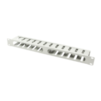 LogiLink ORCC01G 19 inch Kabelgeleiding voor patchkast 1 HE Grijs
