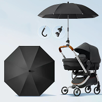 190T 85cm Premium Babybuggy Parasol Beweging Open Buiten Zonnescherm Waterdicht Zon  en Regenbescherming met 8 Ribben Ha