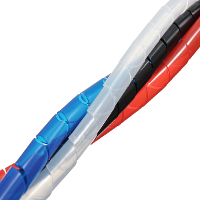 1M Spiral Wire Wrap Tube Manage Cord for PC Computer Home Cable 4 50MM