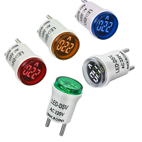 1PC EU Plug LED Digitale Voltmeter Ampèremeter Spanning Tester Monitor Voltage Stroom Meter Indicator voor Huishoudelijk