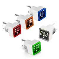 1PC EU Plug LED Digitale Voltmeter Amperemeter Spanningstroom Tester Monitor Elektrisch Meter Indicator voor Huishoudeli