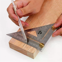 1Pc Houtbewerking Vierkant 3D Multi hoek Meetlat Precisie Gat Positionering Markeer Gauge Houtbewerking Scribent Driehoe