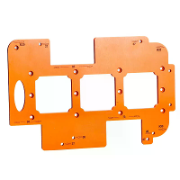 1Pc Kastdeur Onzichtbare Ingebouwde Handgrepen Slot Sjabloon Kledingkast Lade Deur Houten Bord Slot Gereedschap