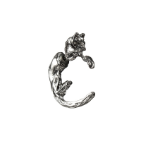 1Pc Lovely Long Tail Leopard Cat Puncture Ear Stud Earring Unisex