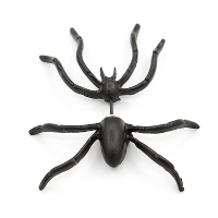 1Pc Punk Alloy Black Spider Stud Earring Women Jewelry