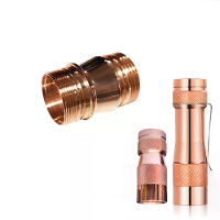 1Pcs DIY Zaklamp 18350 Body Tube Voor LUMINTOP FW3A Koperen (FW3C) Zaklamp, 18350 Batterijbuis