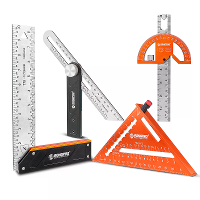 1PCS Hoekmeetlat Gauge Protractor 360 Graad Combinatie Horizontaal T vormig Bevel Houtbewerking Meten Horizontaal Scribe