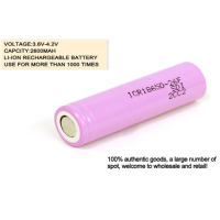 1Pcs Icr18650 26f 2600mah Rechargeable Li Ion Battery