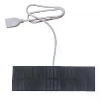 1W 5V Monokristallijn Zonnepaneel Lader 20,5% Hoge Efficiëntie USB Draagbare Powerbank Licht Fan Lader 3,7V tot 5V