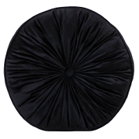 40% Korting   Op=Op | Leen Bakker   Matraskussen Olivia   Ø45x10 Cm   Polyester   Zwart