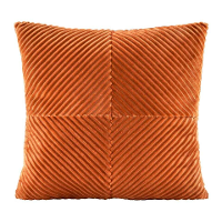 Leen Bakker   Sierkussen Raf   Caramel   45x45 Cm   Polyester   Oranje#Bruin
