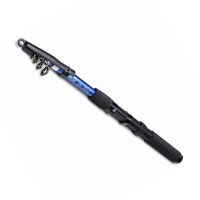 2.1M Portable 6 Section Telescopic Fishing Rod Pole Travel Fishing